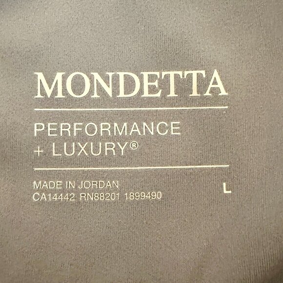 New Mondetta Women's Panel Ribbed Legging Size L Purple, Side Pockets, Stretch - Picture 4 of 15